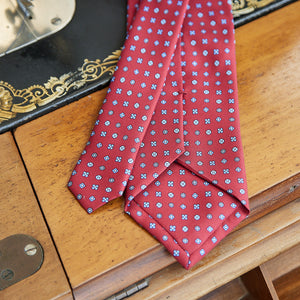 Dark Red Tie in Pure Silk