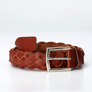 
                  
                    Braided leather belt
                  
                