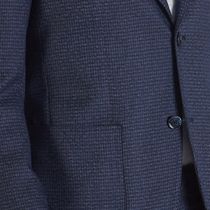 
                  
                    Ischia - Giacca in misto lana blu a quadri
                  
                